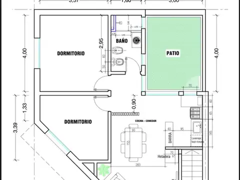 Casa en Venta de 2 dormitorios