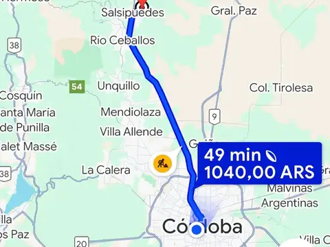 Terreno en Venta en Salsipuedes, USD 13.000