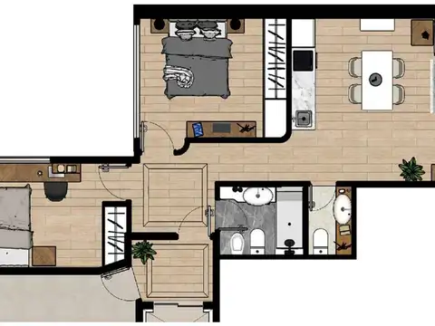 Departamento en el emprendimiento Blason Posadas y Callao
