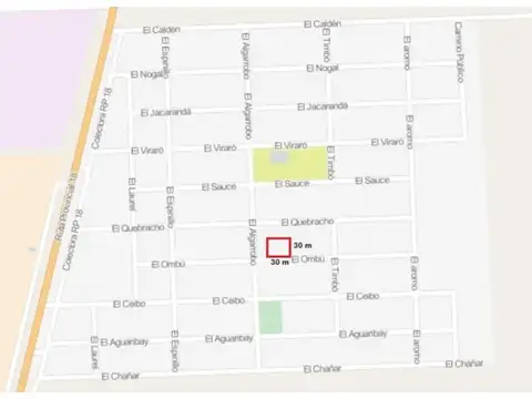 Terreno en Venta 30  mts Fondo