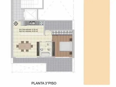 Departamento en Venta de 1 dormitorio