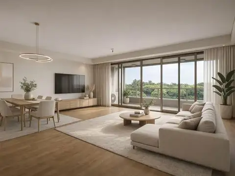 3 Amb en Madero Plaza con Balcon y Vista Abierta