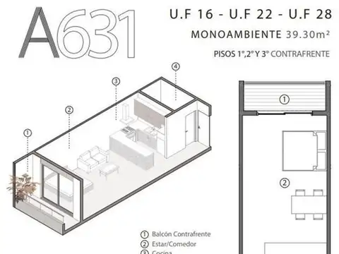 Departamento en Venta en Merlo, USD 60.000