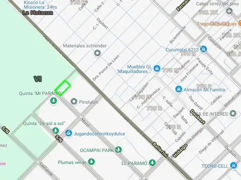 Terreno en Venta de 3641,0 m2