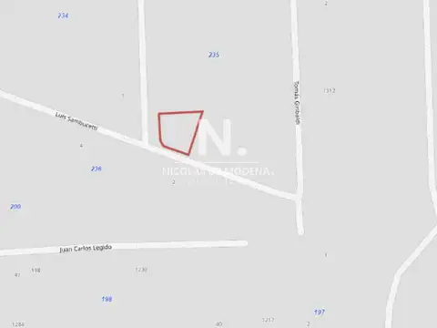 Terreno en Venta de 1324,0 m2