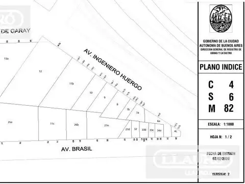 Terreno en San Telmo  - excelente - Altura Máxima edificable de  38 metros