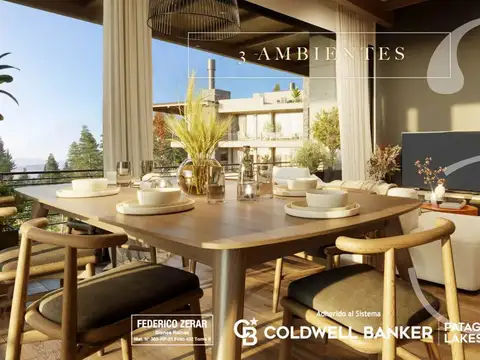 Venta Depto Tres Ambientes vista al lago a 5 minutos del centro