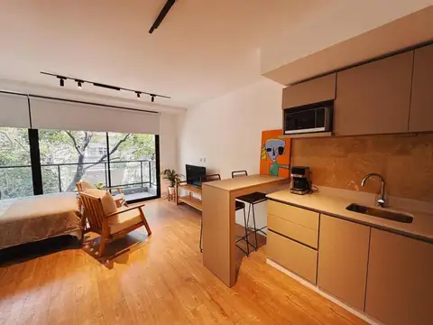 Monoambiente alquiler temporario c/balcon,Belgrano