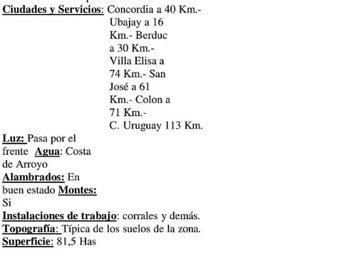 Ruta 18 Pedernal Entre Rios