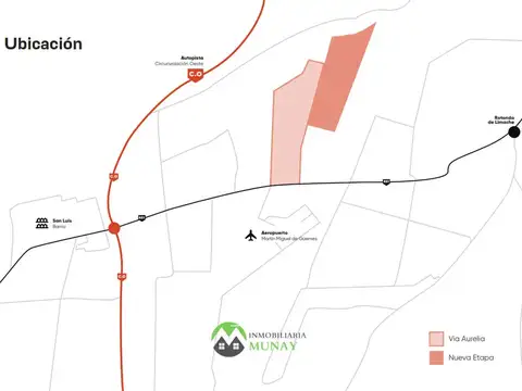 Terrenos VIA AURELIA II zona sur