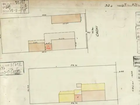 Terreno en Venta 39  mts Fondo