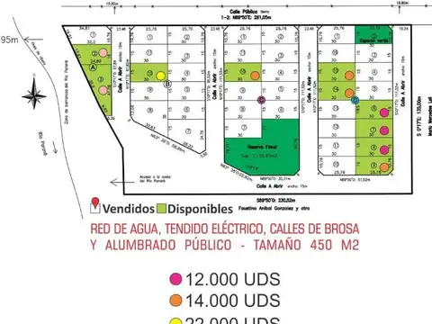 Loteo Barrancas, Gral Alvear, Diamante , E Ríos