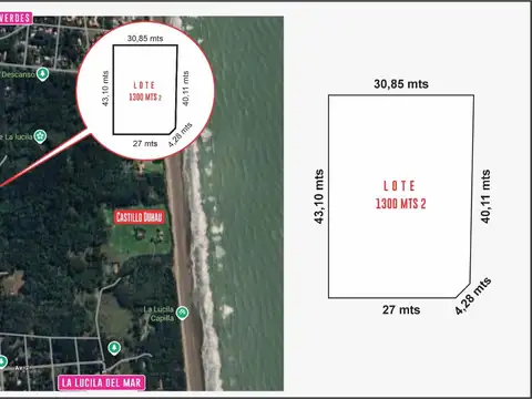 Calle 6 y Tucuman en el Pinar de La Lucila del Mar