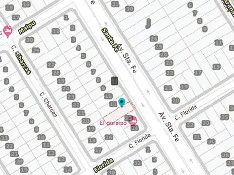 Terreno en Venta 10  mts Frente