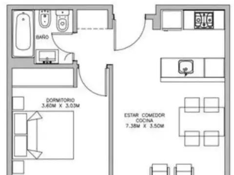 Departamento en Venta en Flores, USD 149.500