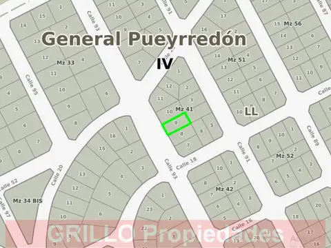 Lote de terreno de 450 metros en Barrio San Eduardo en General Pueyrredón.