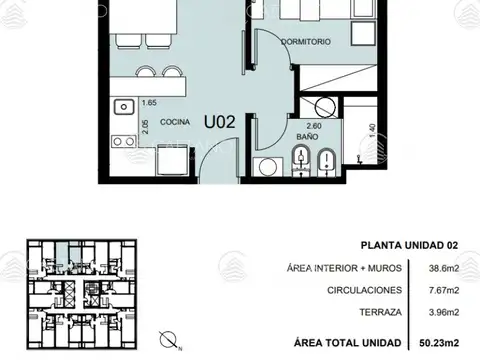 Departamento en Alquiler Temporal de 2 ambientes