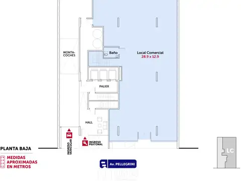 Av. Pellegrini 1400, Piso -1