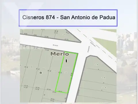 Terreno en Venta 45  mts Frente