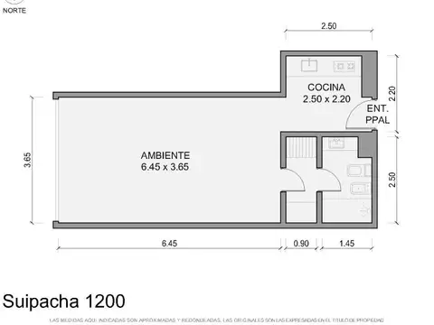 Suipacha 1200 , Piso 3