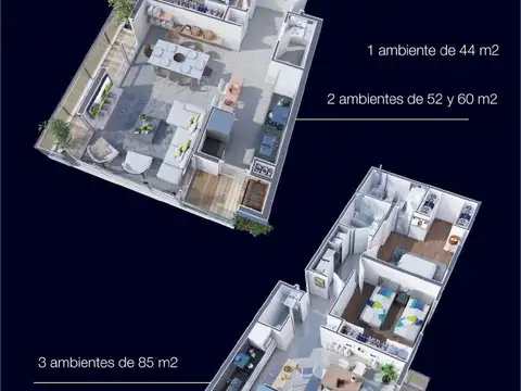 Departamento en Venta de 1 dormitorio