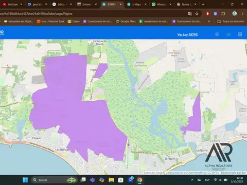 Terreno en Venta 20  mts Fondo