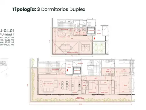 Departamento 3 dormitorios duplex en venta Aldea Dockgarden