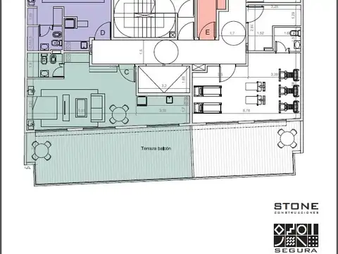 Departamento Monoambiente con 1 baño