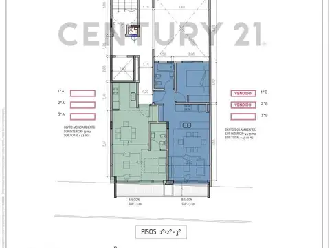 EMPRENDIMIENTO DEPARTAMENTO 2 AMBIENTES  VILLA DEL PARQUE