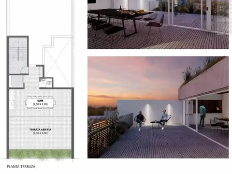 Departamento Monoambiente con 1 baño