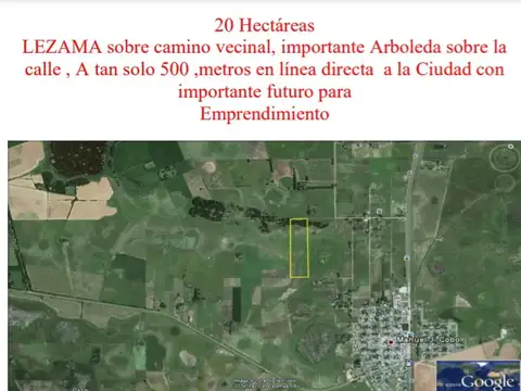 20 Hectáreas en Venta en Lezama
