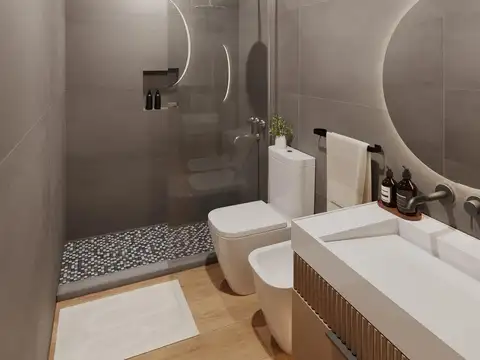 Departamento 2 ambientes con 1 baño