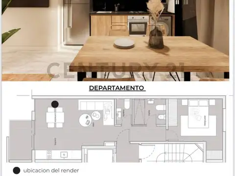 Departamento en Venta de 2 ambientes