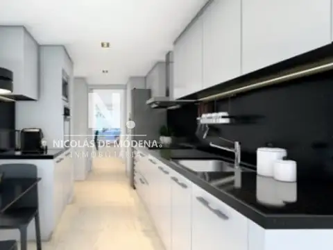 Torre frente al mar y la laguna, vista única. Departamento de 3 dormitorios + dependencia