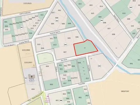 Terreno en Venta Cerro Colorado Cordoba Frente al rio