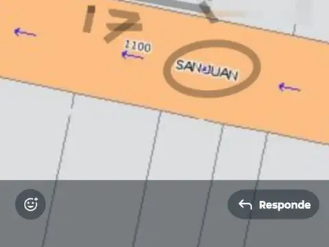 Terreno en Venta 17  mts Frente