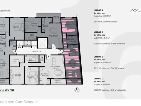 VENTA/DEPARTAMENTO AL POZO/"TORRE SCALA 1" UF 5 C