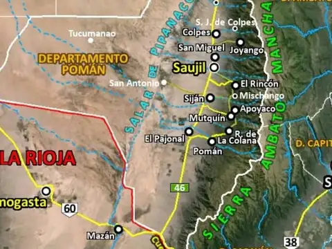 Campos en VENTA- POMAN- CATAMARCA - 3.329Ha  (SOBRE RUTA 46- DIVIDE-)Valle ideal Olivares- Palmeras- Alamos-