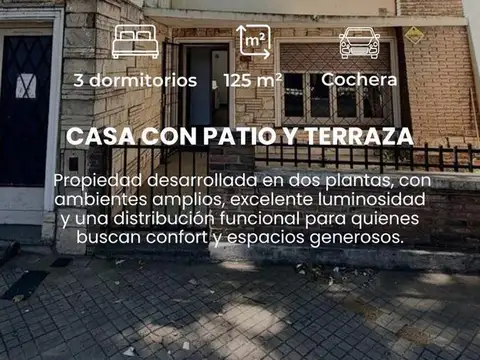 MONTEVIDEO 5300 CASA 2 PLANTAS, DE 3 DORMITORIOS.