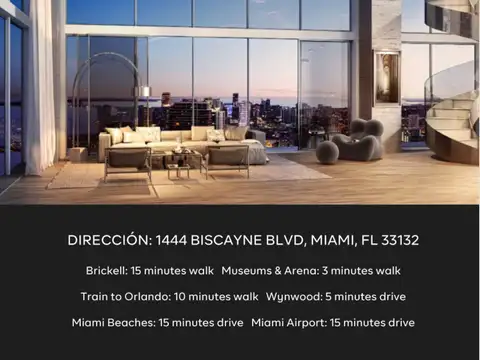 Venta departamentos 1-5 dormiotorios en Residencias Casa Bella Miami Florida