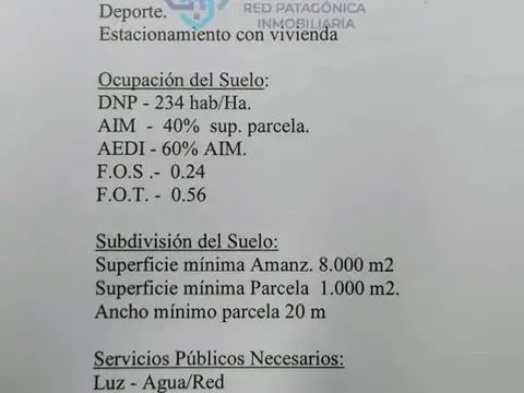 Terreno en Venta, FOT 0,56