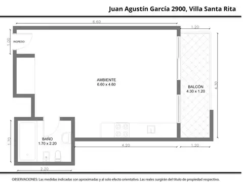 Juan Agustín Garcia 2962 , Piso 2