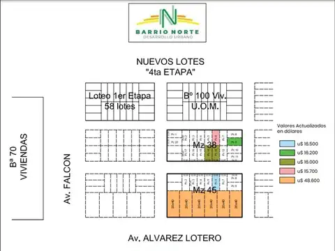 SE VENDE "Barrio Norte" Desarrollos Urbanos.