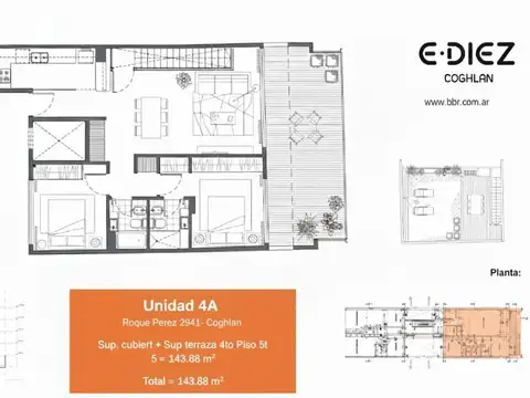 Departamento 3 ambientes con 2 baños