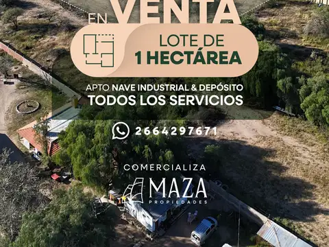 Hectárea en VENTA-Parque Industrial Norte