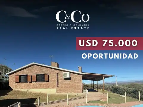 CHALET 3 DOR, PILETA, 920M² DE PARQUE A 100MTS DE LA RUTA 38. ESTANCIA VIEJA
