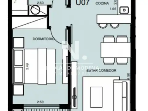 Esplendido departamento de 1 dormitorio en venta
