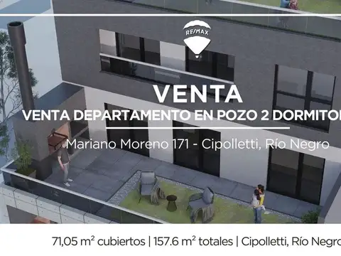 DEPARTAMENTO 2 DORMITORIOS EN VENTA EN POZO
