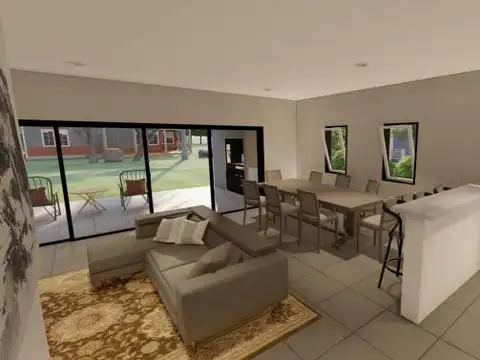 Casa 4 ambientes con 2 baños