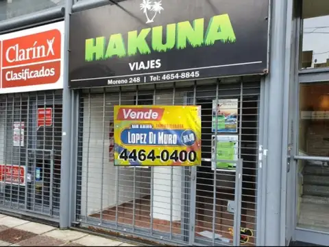  LOCAL DE 3,14 X 8 CON ENTREPISO Y BAÑO *EXCELENTE UBICACIÓN* SE ENCUENTRA ALQUILADO 